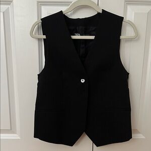Zara Suit Vest - Black